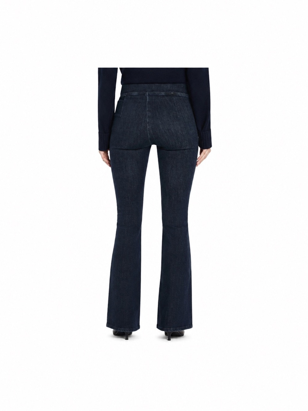 FRAME The Jetset High Rise Flare Pull On Jeans • Size 29/2 • Indigo NWT Sold Out - Picture 3 of 5